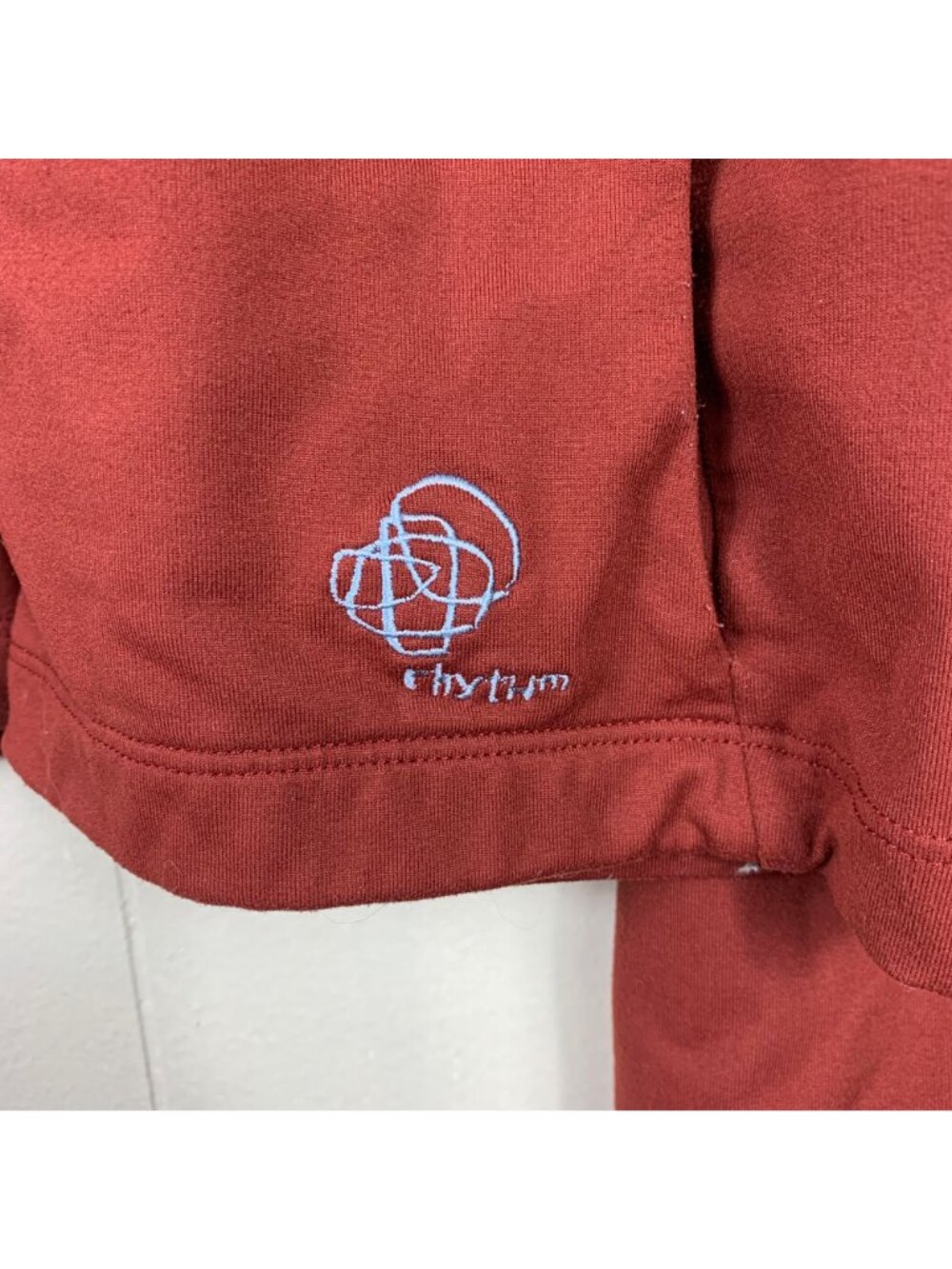 VTG Y2K Patagonia Rhythm Hoodie Large Burnt Orange Full Zip Stretch Gorpcore - Picture 3 of 7